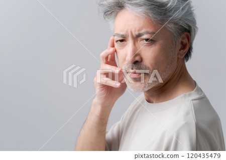 白髮中年男子的肖像 白髮中年男子的肖像 120435479