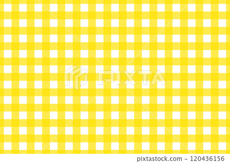 Gingham Check - Powerful Yellow 120436156