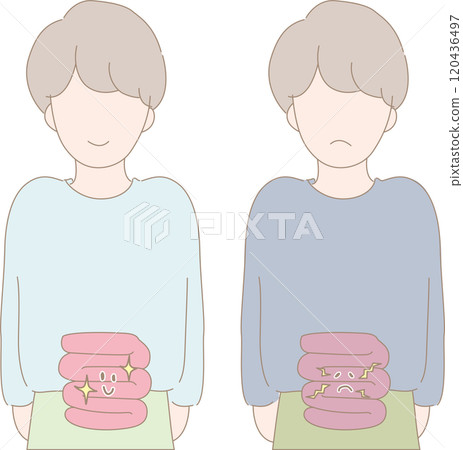 健康和患病的人和器官。健康器官和患病器官。 120436497