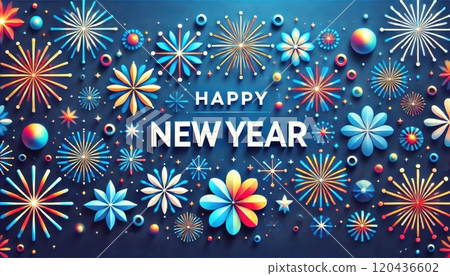 New Year Greeting Cards 120436602