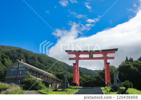 Yamagata Dewa Miyama Yudonosan Shrine Otorii Yamagata Dewa Miyama Yudonosan Shrine Otorii 120436808