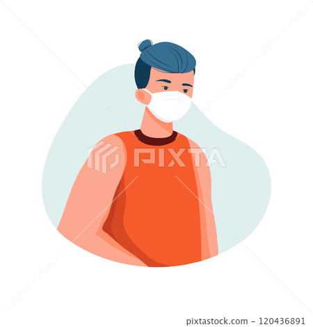 People wearing mask Illustration concept. Flat illustration isolated on white background People wearing mask Illustration concept. Flat illustration isolated on white background 120436891