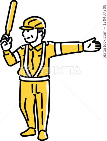 一名男子指揮交通 120437209