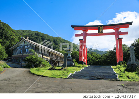 Yamagata Dewa Miyama Yudonosan Shrine Otorii Yamagata Dewa Miyama Yudonosan Shrine Otorii 120437317