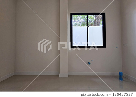 Empty Kitchen Room of New House. Empty Kitchen Room of New House. 120437557