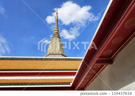 Ancient Stupa at Wat Pho Bangkok 120437638