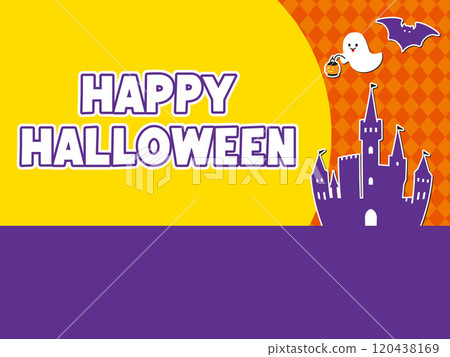 萬聖節橫幅背景_插圖 120438169