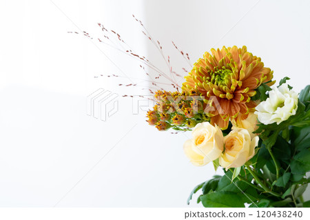 Chic autumn flower arrangement 120438240