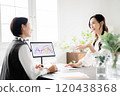 Business image, women, meeting, 2 people 120438368