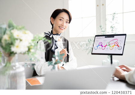 Business image, meeting, smile 120438371