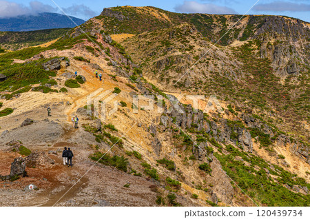 從足立度母山山脊眺望秋天的景色 120439734