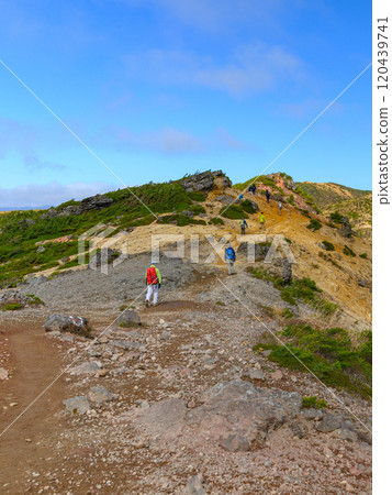 A view from the ridge of Mt. Adatara in autumn 120439741