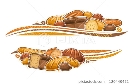 Vector Bread Border 120440421