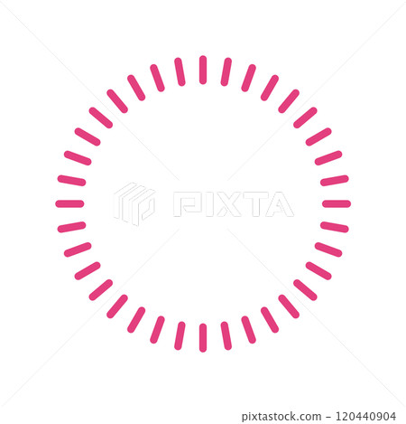 用線 2 繪製的圓形框架-熱情的紅紫色 用線 2 繪製的圓形框架-熱情的紅紫色 120440904