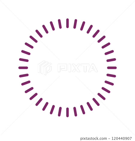 Linear circular frame 2 - Elegant purple 120440907