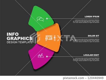 Infographic design template with place for your data. Vector illustration. Infographic design template with place for your data. Vector illustration. 120440949