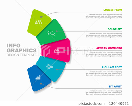 Infographic design template with place for your data. Vector illustration. Infographic design template with place for your data. Vector illustration. 120440951
