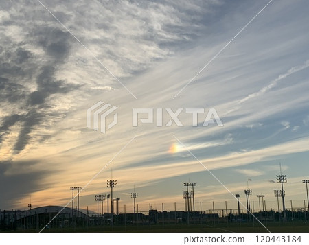 雲彩,條紋,日落,彩虹,彩虹孩子 雲彩,條紋,日落,彩虹,彩虹孩子 120443184