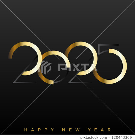 Elegant 2025 New Year Design. Luxurious New Year 2025 Greeting Vector Elegant 2025 New Year Design. Luxurious New Year 2025 Greeting Vector 120443309