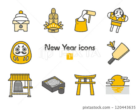 Icon Collection - New Year 1 Icon Collection - New Year 1 120443635