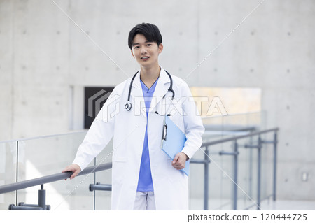 Young doctor working in a hospital Young doctor working in a hospital 120444725