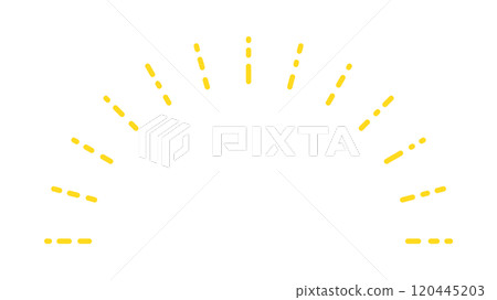 Stylish hand-drawn sunburst semicircular frame - glitter text space and decorative design material Stylish hand-drawn sunburst semicircular frame - glitter text space and decorative design material 120445203