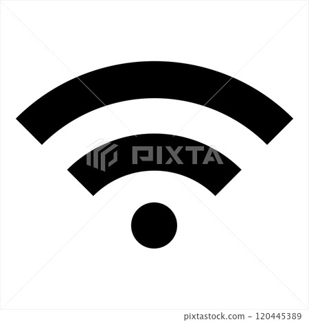 A collection of Wi-Fi icons representing various signal strengths and connection statuses. A collection of Wi-Fi icons representing various signal strengths and connection statuses. 120445389