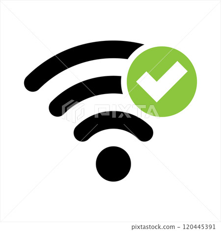 A collection of Wi-Fi icons representing various signal strengths and connection statuses. A collection of Wi-Fi icons representing various signal strengths and connection statuses. 120445391