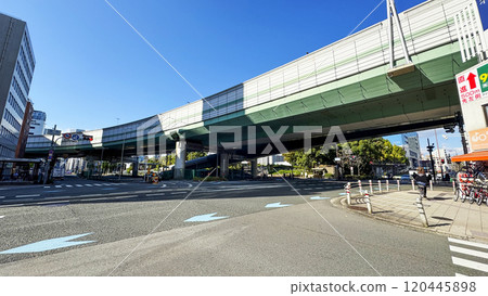 大阪市北區荻町十字路口週邊風景 大阪市北區荻町十字路口週邊風景 120445898