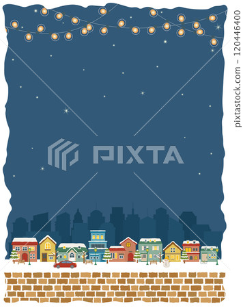 Winter night cityscape 120446400