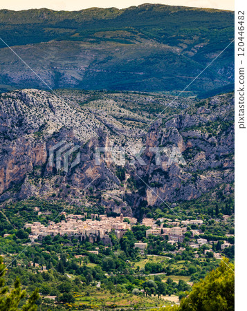 Moustiers-Sainte-Marie village, France 120446482
