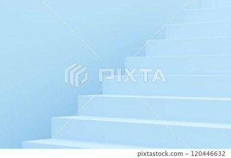 3D material_simple stairs_light blue 120446632