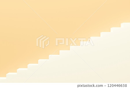 3D material_simple stairs_orange 120446638