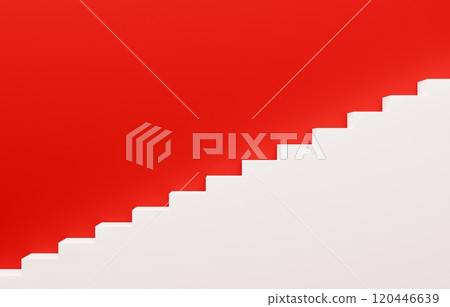 3D material_simple stairs_red 120446639