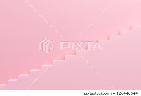 3D material_simple stairs_pink 3D material_simple stairs_pink 120446644
