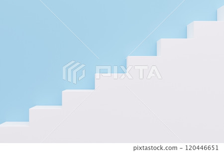 3D材質_簡約樓梯_淺藍色 120446651