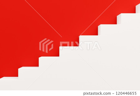 3D material_simple stairs_red 120446655