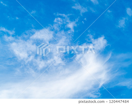 A refreshing autumn scene: a dynamic view of blue skies and clouds A refreshing autumn scene: a dynamic view of blue skies and clouds 120447484