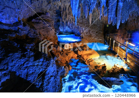 [Okinawa Prefecture] The Blue Spring of Gyokusendo Cave at Okinawa World Cultural Kingdom 120448966