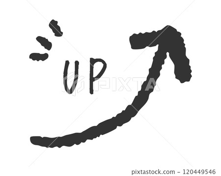 Simple hand-drawn arrow icon illustration Simple hand-drawn arrow icon illustration 120449546