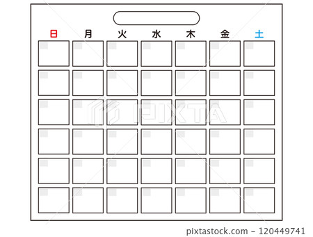 簡單的日曆範本白色 簡單的日曆範本白色 120449741
