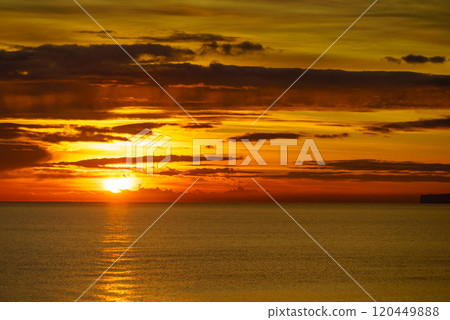 Sunrise over sea 120449888