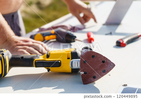 RV caravan roof repair RV caravan roof repair 120449895