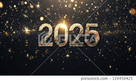 new year 2025 beautiful shiny new year festive background 120450425
