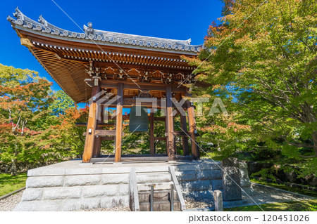 Bell tower and temple bell of Chishaku-in Temple, Higashiyama Ward, Kyoto City 120451026