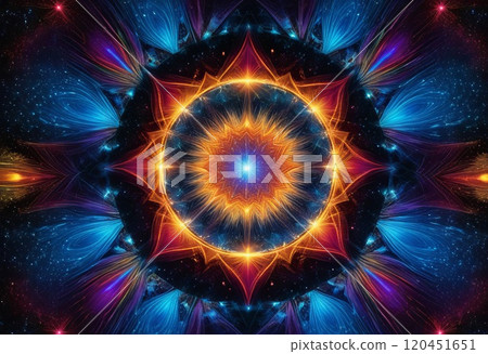 Abstract fractal. Fractal art background for creative design. Decoration for wallpaper, desktop, poster, cover booklet. Print for clothes, t-shirt. Creative illustration for design Abstract fractal. Fractal art background for creative design. Decoration for wallpaper, desktop, poster, cover booklet. Print for clothes, t-shirt. Creative illustration for design 120451651