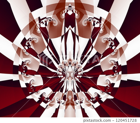 Computer generated abstract colorful fractal artwork 120451728