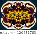 Computer generated abstract colorful fractal artwork 120451763