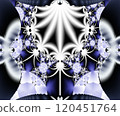 Computer generated abstract colorful fractal artwork 120451764