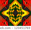 Computer generated abstract colorful fractal artwork 120451769